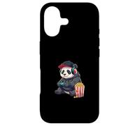 Panda Gamer Popcorn Cartoon Gaming Controller Tee Case for iPhone 17