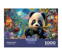 Panda Garden Scene 1000 Piece Jigsaw Puzzle - Secret Santa Gift Idea Paper Puzzle 38x26cm/1000pcs