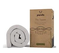 Panda Bamboo Mattress Topper 5cm Thick - Hypoallergenic, Orthopaedic Support, Cooling HydroFoam, UK Small Double
