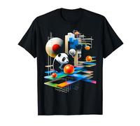 Panda Geometric Colorful Animal Art Panda T-Shirt