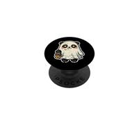 Panda Ghost with Lantern Halloween PopSockets Adhesive PopGrip