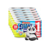 Panda Giant Kitchen Roll - 18 Kitchen Towels, Super Absorbent Sheets, 3Ply Paper Rolls Bulk Buy, Superior Performance for Your Cleaning Needs - Paper Hand Towels (White, 18) (White, 18)