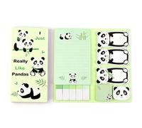 Panda Gifts, 550 Sheets Panda Sticky Notes Set, Cute Pandas Shaped Self-Adhesive Memo Pads, Pandas Gifts for Women, Colorful Cartoon Post It Notes for School, Fun Pandass Gift for Students Teachers