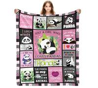 Panda Gifts for Girls Boys 50x60 Inch Panda Throw Blanket for Pandas-Lovers Christmas Thanksgiving Pandas Presents