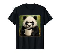 Panda Grumpy Coffee Morning Humor Wildlife Tired Mug T-Shirt