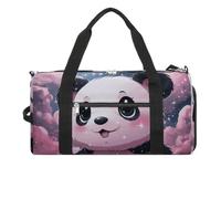 Panda Gym Bag Travel Duffel Bags for Men Women Large Weekender Bags Carry On Overnight Duffle Bag with Shoe Compartment for Workout, style, One Size