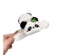 Panda Hair Clip Cartoon Claw Clip Plush Hair Scrunchies Nonslip Jaw Clip Girl Daily Use Hair Claw For Updos