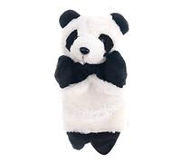 Panda Hand Puppet Cartoon Panda Hand Puppets For Storytelling Performance Interactive Educational Toy Plush Finger Puppets Storytelling Puppet Gloves White And Black 25Cm