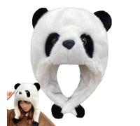 Panda Hat, Bear Hat, Cute Animal Ear Hat, Panda Head Cap, Cosplay Hat, Panda Headdress for Chinese New Year, Valentine's Day, Women, Men