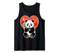 Panda Heart China Bamboo Tank Top