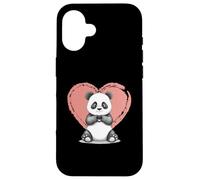 Panda Heart Hands Love Valentine Kawaii Romantic Fun Case for iPhone 16