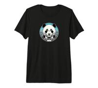 Panda Hipster Blues Premium T-Shirt