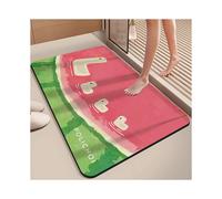 (Panda holding bamboo, 60x90cm23.6x35.4in) Cartoon bathroom floor mat Diatom mud non-slip household toilet absorbent mat