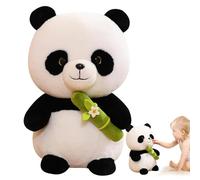 Panda | Holding Bamboos Panda Soft Toy - Bear Plush, Realistic Handmade Stuffed, Vivid Plush for Kids Birthday Valentine Christmas