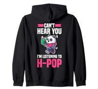 Panda Hong Kong PopCan't Hear You I'm Listening To H-Pop Zip Hoodie