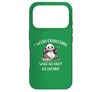 Panda I Wish Exercising Was As Easy As Eating Exhausted Fun Case for iPhone 17 Pro