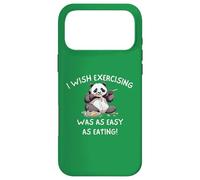 Panda I Wish Exercising Was As Easy As Eating Exhausted Fun Case for iPhone 17 Pro Max