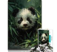 Panda in Bamboo Forest 1000 Piece Jigsaw Puzzles for Adults Gifts,Stress Reliever Difficult Challenge Deal As Gifts for The Whole Family (75x50cm)