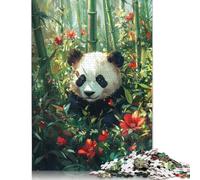 Panda in Bamboo Forest Jigsaw Puzzles for Adults 1000 Pieces, Jigsaw Puzzles Adult Intellective Educational Toy DIY Puzzles 1000pcs (75x50cm)