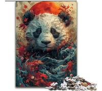 Panda in Flower Jigsaw Puzzles for Teenagers 1000 Jigsaws, Challenging Game Toys Every Piece Is Unique - Challenging Family Fun Game (26x38cm)