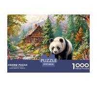 Panda in ForestDaunting Jigsaw Puzzles for Adults An Assortment of 1000 Advanced, Impossible-Hard-Difficult Challenging Puzzle Educational Game Pieces - A Formidable And Rewarding Gift for Ambitious
