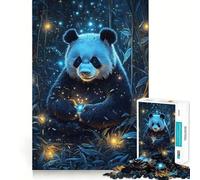 Panda in Magical Bamboo Forest 1000 Piece Jigsaw Puzzles for Adults Memory Gain Peaceful Time Design Assembly Premium Gift (38x26cm)
