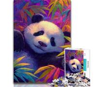 Panda in The Bamboo Forest 1000 Piece Jigsaw Puzzle for Adults And Teenagers,Pattern Assembly Fun at Home Activities,Birthday Present,Travel Gifts (50x75cm)