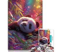Panda in The Bamboo Forest Adult Jigsaw Puzzles 1000 Pieces,Staycation Kill Time Every Piece Is Unique - Challenging Family Fun Game 50x75cm
