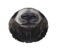 Panda in the water Print Shower Cap - Reusable, Double Layer, Breathable, Quick-Dry, Perfect for Home, Spa, Hotel, and Travel