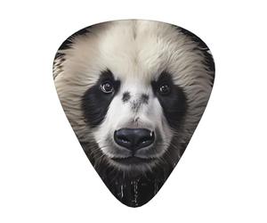 Panda in the water Printed Guitar Pick 12-Piece Set - Compatible with bass, electric guitar, and acoustic guitar playing.