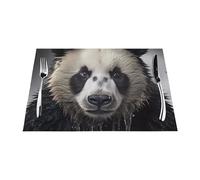 Panda in The Water Woven Placemat 12x18 Inch - 1 Fashion Pattern Design for Home and Kitchen Decor
