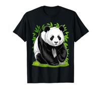 Panda Ink Art Grunge Aesthetic Edgy Arty Portrait Panda Bear T-Shirt