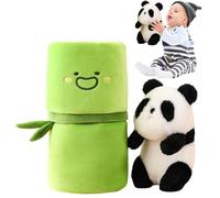 Panda Inside Bamboos Plush - Kid Toy Cute Cartoon Anime Super Soft Plush Doll | Comfortable Stuffed Animal Pillow, Kids Sleeping Companion for Bedtime, Birthday