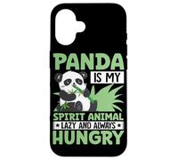 Panda Is My Spirit Animal Lazy And Always Hungry Case for iPhone 16
