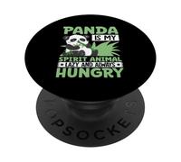 Panda Is My Spirit Animal Lazy And Always Hungry PopSockets Adhesive PopGrip