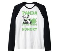Panda is My Spirit Animal Lazy and Always Hungry Raglan Baseball Tee