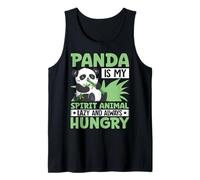 Panda is My Spirit Animal Lazy and Always Hungry Tank Top