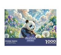 .Panda Jigsaw Puzzle for Adults 1000 Piece with Letters on Back Educational Games Animal Challenging Game Creativity & Gift Giving 38x26cm/1000pcs