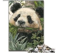 Panda Jigsaw Puzzles for Adults 1000, Staycation Kill Time Every Piece Is Unique - Challenging Family Fun Game (26x38cm)