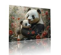 Panda Jigsaw Puzzles for Adults Difficult 200 pieces Animal Adult Kids Toddler Puzzle Age 4-6 Mini 5-8 Year Olds Jigsaws Learning Educational Challenge Toys, Home Decoration and Gifts 25x35cm t-971