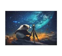 Panda Jigsaw Puzzles for Kids 1000 Pieces 3d Wooden Puzzle Decompression Game for Adults Women Girl Educational Game Toys （75×50cm）