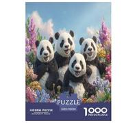 Panda Jigsaw Puzzles Puzzle for Adults Kids. 1000 Pieces Great Gifts Challenge Toy Educational Games Home Decoration for Educational Games Gifts 70x50cm/1000pcs