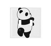 Panda Jumps Dual-Texture Roman Frame Switch Plate â€“ Premium Pc Wall Switch Cover with Full-Panel Embossed Print, Heavy-Duty 100°c Heat & Fade Resistant Design for Residential & Commercial Use