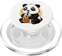 Panda Kawaii Anime Drinking Bubble Tea Girl Kids PopSockets PopGrip for MagSafe