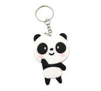 Panda Keychain Family Cute Cartoon Animal Colorful Bag Key Chain Keyring Ornament Bag Purse Charm Accessories duck (2d Panda)