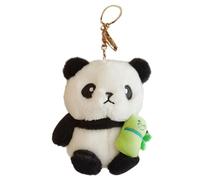 Panda Keychain - Stuffed Panda Bag Accessories for Bag with Charms Keychain for Car Key Backpack Cell Phone Bag Belt for Women Men Kids 11x9x6cm, , Consulte la descripción