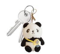 Panda Keyring - Cute Animal Key Chain, Cartoon Panda Charm | Adorable Novelty Accessory for Backpack Beams Handbags Wallets - Decoration Collector's Heating Gift Children Teenagers Adults
