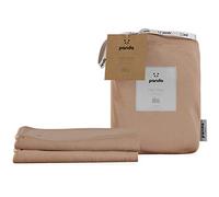 Panda Kids 100% Bamboo Fitted Sheets (Pack of 2) (Vintage Pink, Cot Bed: 140 x 70 x 15cm)