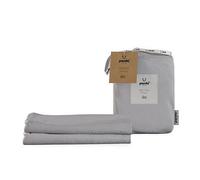 Panda Kids Bamboo Cot Bed Fitted Sheet Grey 2 Pack