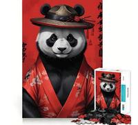 Panda Kimono Jigsaw Puzzles for Teenagers 1000 Pieces Fine Logic Toy Soft Relax Neat Edge Premium Gift (50x75cm)